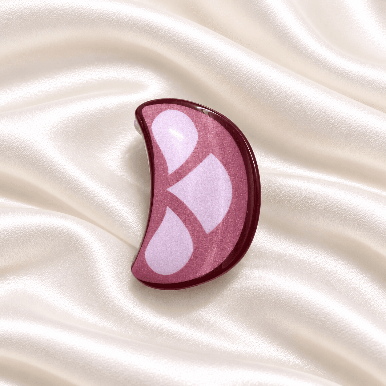 Pink Dragon Fruit Hair Claw Clip – Pink & Burgundy